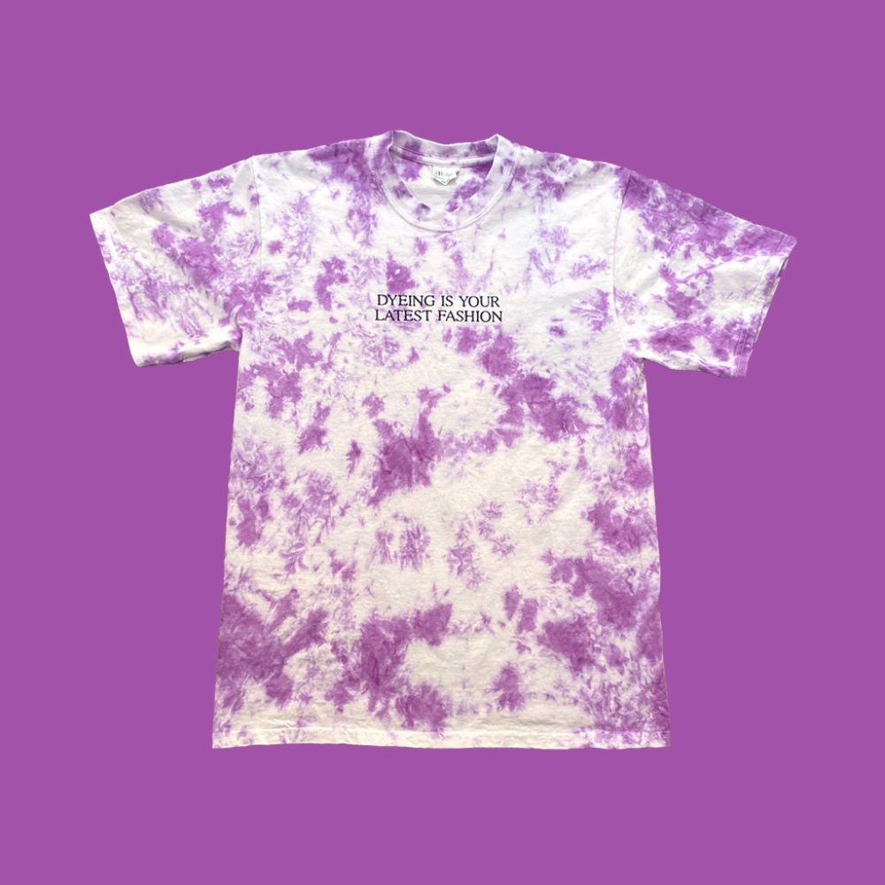 Dyeing Is Your Latest Fashion - Purple Tie Dye T-Shirt